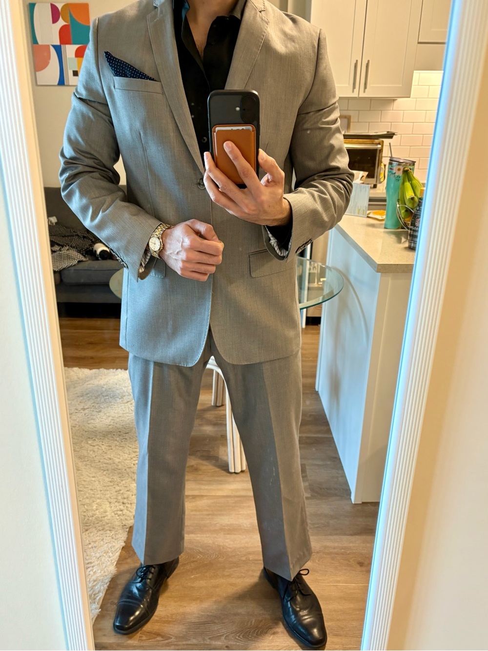 Perry Ellis Light Grey Suit - Sharp & Ready to Wear